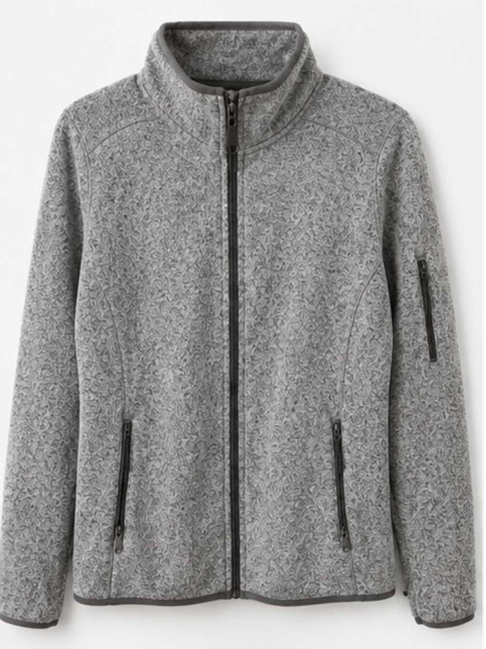 L.L.Bean Women’s Sweater Fleece Full Zip Jacket Gray Small